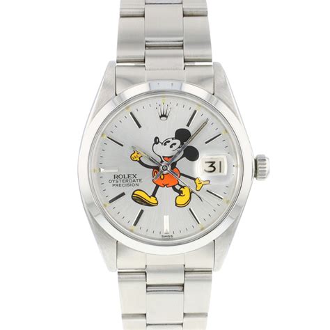 mickey mouse rolex for sale|Rolex oysterdate precision price.